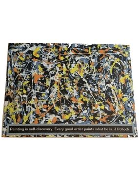 Abstraction by Jackson Pollock - Art Quote Postcard